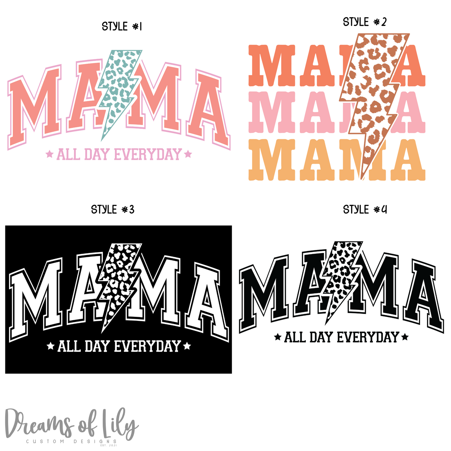 Mama All Day Everyday Tee